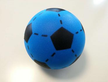 20cm Foam Sponge Football Size 5 Indoor Outdoor Soccer BLUE 